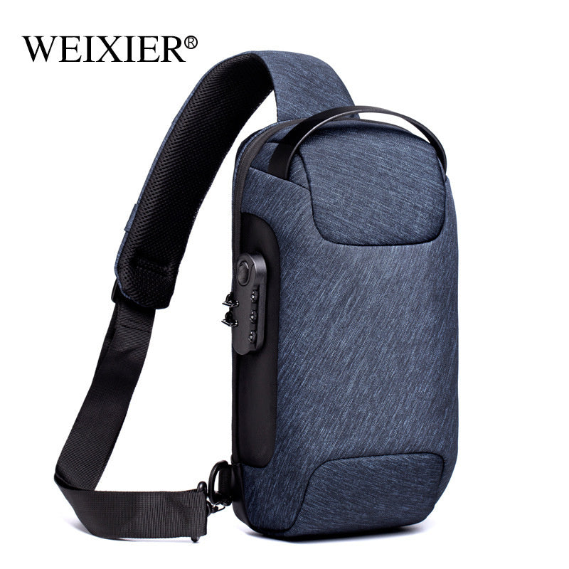 Waterproof USB Anti-theft Crossbody Shoulder Multifunction bag