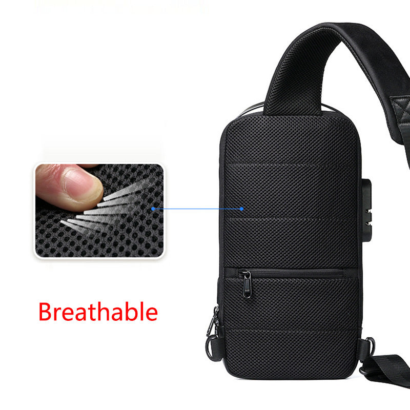 Waterproof USB Anti-theft Crossbody Shoulder Multifunction bag