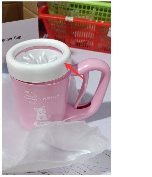 Pet Cat Silicone Clean Cup Washing Paw Brush