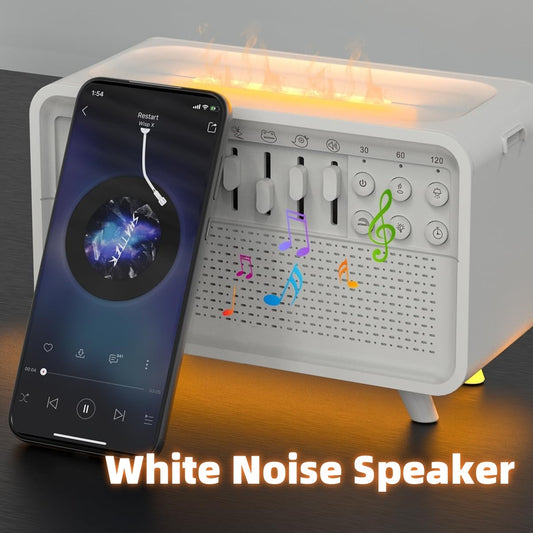 3 In 1 Bluetooth Speaker Noise Sleep Night Light Humidifier 8 Nature Sound