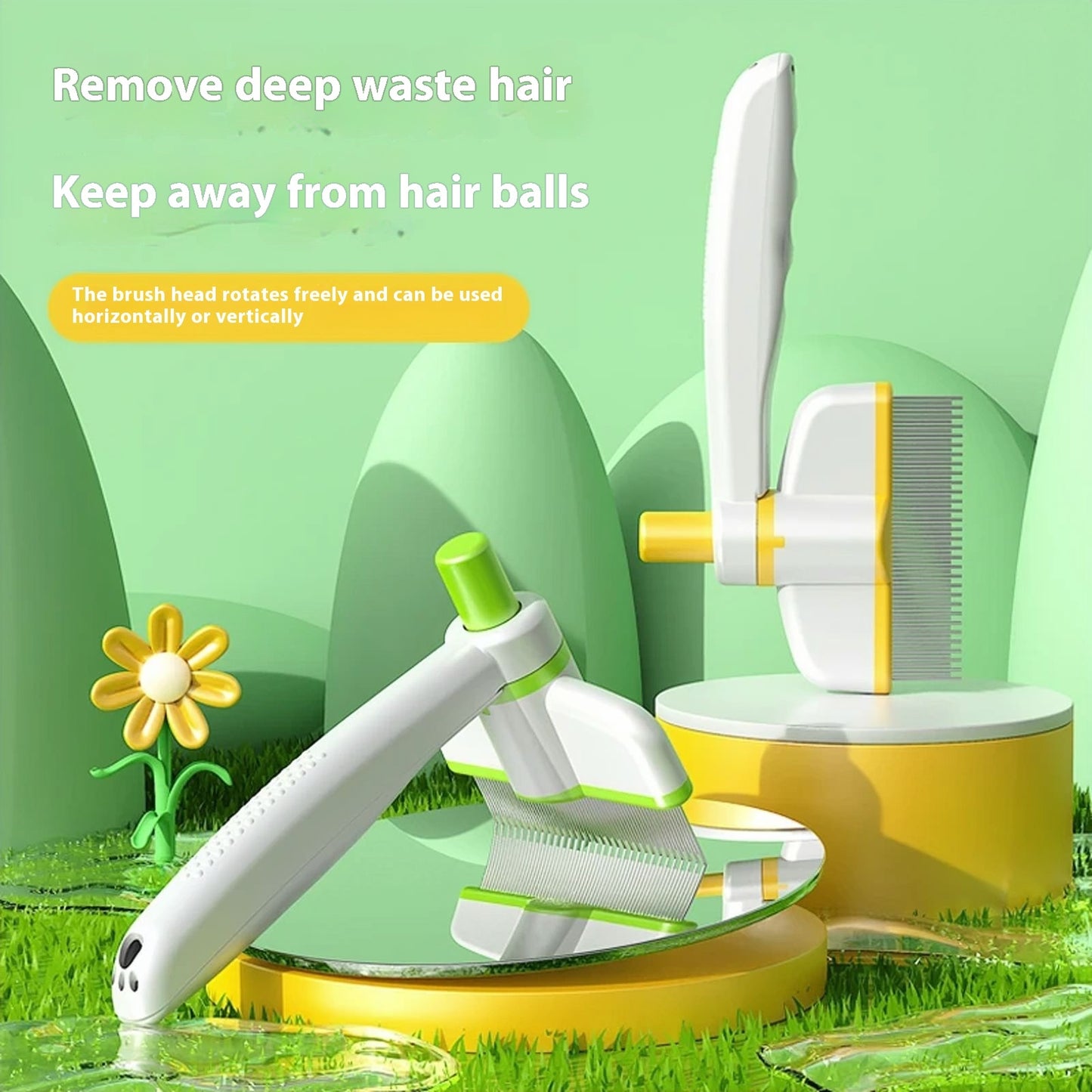 Cat or pets Comb Tie Removal Floating Hair Flea Removal