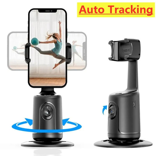 360 Auto Face Tracking Gimbal AI Smart Tripod Phone Holder