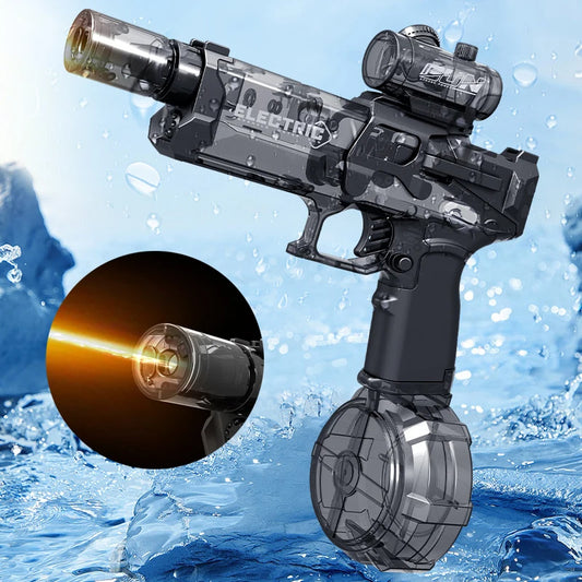 Fire Electric Water Pistol Cool Light Full Automatic Water Spray Gun Summer Toy
